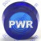 K4 Replacement Jumbo Blue Indicator Warning Light Lens PWR Engraved For Power