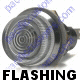 K4 Jumbo Flashing Clear Indicator Warning Light Bolts Into A 1 Inch Hole