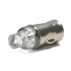 K4 Clear Led Light Bulb For 1/2 Inch Clip In Indicator Dash Warning Lights Ba7S Base