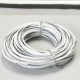 K4 White 18 Gauge Wire With Black Stripe - 100 Feet