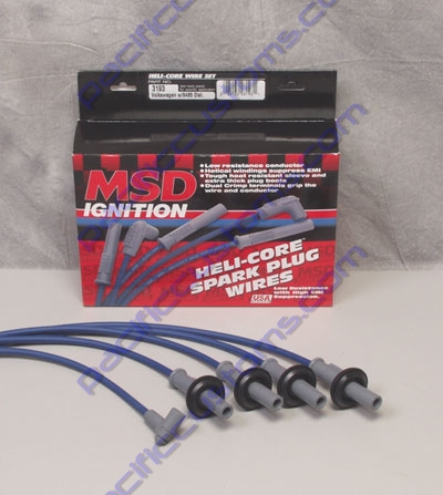 MSD SPARK PLUG WIRES, 8.0MM BLUE, FOR USE WITH MSD DISTRIBUTOR
