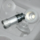 NEBO HIGHBEAM SILVER ANODIZED 12 VOLT RECHARGEABLE CIGARETTE LIGHTER LED FLASH LIGHT