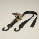 USA MADE RATCHETING TIE DOWN STRAP 1.00 INCHES WIDE 6 FEET LONG WITH S HOOKS