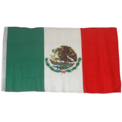 SMF SMALL 12 INCH X 20 INCH REPLACEMENT MEXICAN FLAG FOR WHIP ANTENNA