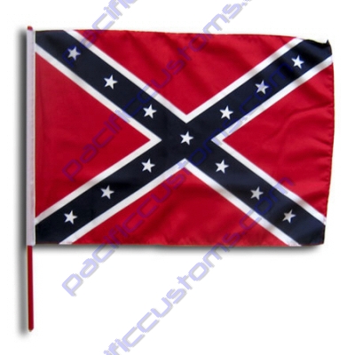 SMF SMALL 12 INCH X 20 INCH REPLACEMENT REBEL FLAG FOR WHIP ANTENNA