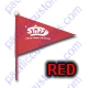 Red Smf 7 Foot 5/16 Whip Antenna With Flag - Requires 5/16 Quick Release Mount