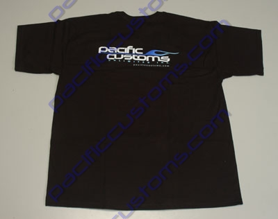BLACK PACIFIC CUSTOMS TEE SHIRT - LARGE
