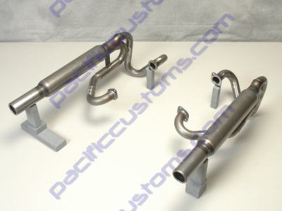 TRI-MIL DUAL BAZOOKAS EXHAUST UNPAINTED FOR DUAL CARBURETORS