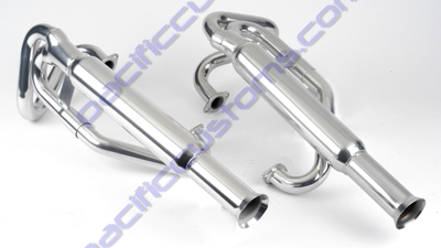 TRI-MIL DUAL BAZOOKAS EXHAUST CERAMIC COATED FOR DUAL CARBURETORS