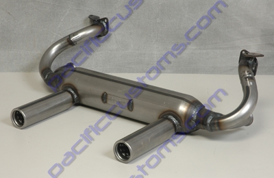TRI-MIL 2 TIP EXHAUST UNPAINTED 1300-1600CC UP TO 1973