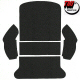 TMI REAR WELL GREY CARPET KIT FOR AREA BEHIND BACK SEAT ON 1965 TO 1972 STANDARD OR SUPER BEETLE