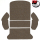 TMI REAR WELL OATMEAL CARPET KIT FOR AREA BEHIND BACK SEAT ON 1965 TO 1972 STANDARD OR SUPER BEETLE