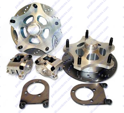 TATUM DISC BRAKE KIT, FRONT, 2-PISTON CALIPER, COMBO SPINDLE