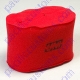 Uni Filter Red Foam Wrap With Covered Top For Oval Air Filters 5.50 Wide 9.00 Long 6.00 Tall