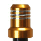 GOLD ANODIZED BILLET ALUMINUM GAS TANK ONE WAY CHECK VALVE ROLL OVER VENT 3/4 TALL 9/16 DIAMETER