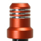 ORANGE ANODIZED BILLET ALUMINUM GAS TANK ONE WAY CHECK VALVE ROLL OVER VENT 3/4 TALL 9/16 DIAMETER