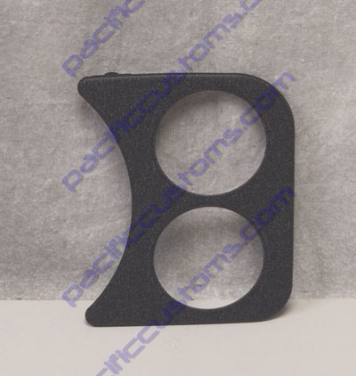 GAUGE PANEL, 2 GAUGES, BLACK
