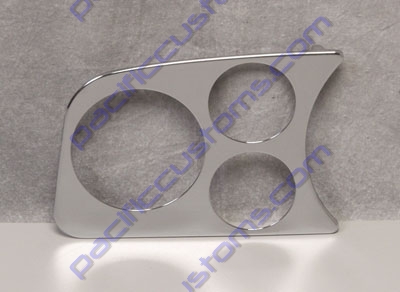 GAUGE PANEL, 2 GAUGES, 1 TACH, CHROME