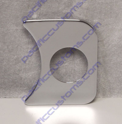 GAUGE PANEL, 1 GAUGE, CHROME