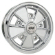 CHROME BRM WHEEL 15 INCH DIAMETER 5 INCHES WIDE FOR 5 LUG 205mm BOLT PATTERN
