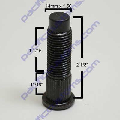 STUD, PRESS IN, 14MM X 2.20