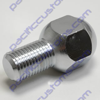 LUG BOLT, CHROME 12MM X 20MM (FOR STEEL SPOKE WHEELS)