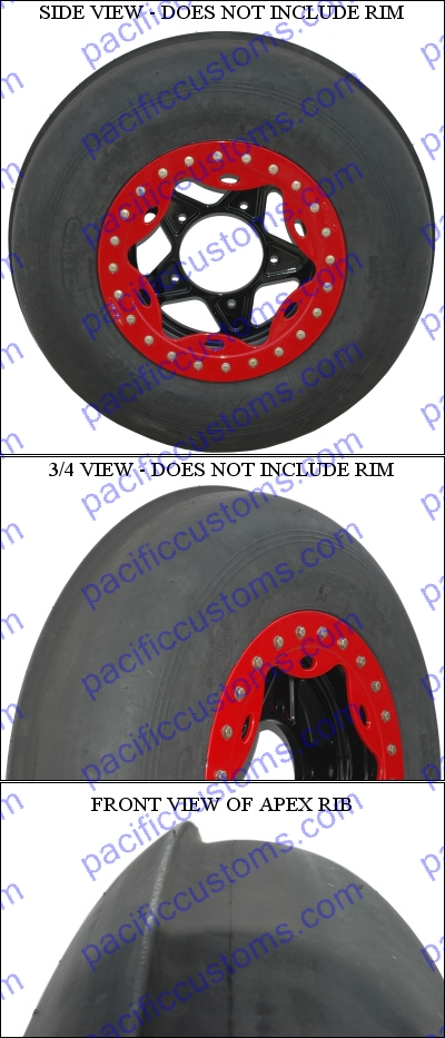 XTREME APEX STEERING TIRE, 6.80 X 15