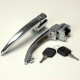 Chrome Outer Locking Door Handles With Keys For 1960 To 1964 Chassis #5888184 Usa Model Beetle Only