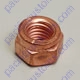 8mm X 1.25 Copper Exhaust Lock Nuts Uses 12mm Wrench - Set Of 8