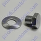 Chrome Standard Length Crankshaft Pulley Bolt 19Mm Long Use 30Mm Socket Wrench