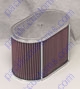 Weber Idf, Empi Hpmx, Or Dellorto Drla Oval Air Filter 5.5 Inches Wide 9 Inches Long 6 Inches Tall