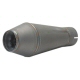 The Bomb Muffler For 3 Inch Exhaust Pipe - 5 Inch Diameter X 13 Inches Long Raw Steel Canister