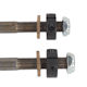 1/2 Inch Thru Rod Hardware Kit, Complete Kit For Both Sides, 12 Piece Kit