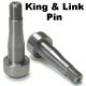 Weld On Chromoly 4140 King And Link Pin Spindle Shafts To Fabricate Spindles Use 1958-1965 Bearings