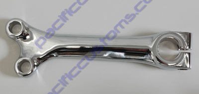 Chrome Pitman Arm For Late Style Steering Box Or Trw Using A 7/8 Shaft And Early Model Tie Rod Ends