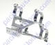 Chrome Clamp On Mount For 14 Inch Sand Rack & Pinion To King And Link Pin Front Axle Beams