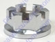 Chrome 24mm X 1.5 Thread Rear Axle Castle Nut For Irs Or Swing Axle Uses A 36mm Wrench