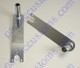 Chrome Swing Axle Spring Plates For 26 9/16 Inch Long Torsion Bars - 1 Pair