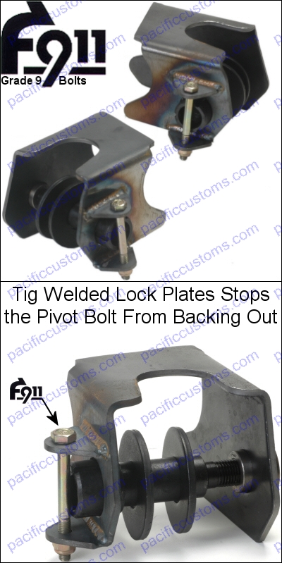 Chromoly HD IRS Trailing Arm Pivot Brackets For Stock Torsion Housing Using Frame Horns Requires Jig