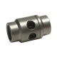 Tube Connector Bung for 1.75 Inch OD Tube With .120 Inch Wall Thickness, Flat Connection