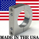 Usa Made Billet Aluminum Clamp On Universal Mini Bracket For 1.500 Tube With 1/4-20 Bolt Holes