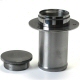 Straight Neck Aluminum Remote Fuel Filler  With Billet Aluminum Cap For 2.0 Inch Hose