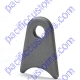 Weld On Small Seat Mount Tab Radiused For 1.50 Tube With 1/2 Inch Id Hole