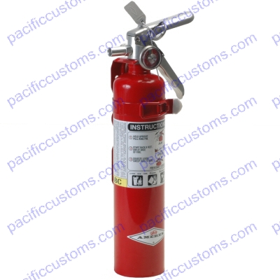 Red 1LB Fire Extinguisher Kit Clamps for 1.75 Inch Tubing for Offroad Sandrails