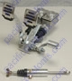 Pedal Assembly With Roller Throttle Short Rect Reservoirs 3/4 Brake 3/4 Clutch