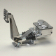 Tandem Brake Pedal Assembly With Two Short Rectangular 3/4 And 7/8 Bore Master Cylinders