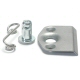 Quarter Turn Fastener Kit - Broke Plate With Round Hole, Spring, And Round Head Button