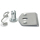 Quarter Turn Fastener Kit - Broke Plate With Flat Hole, Spring, And Button