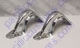 Chrome Engine Deck Lid Hinges - 1 Pair