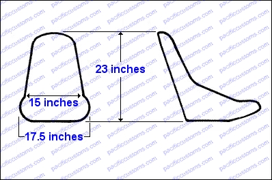 Plastic Low Back Seat Dimensions